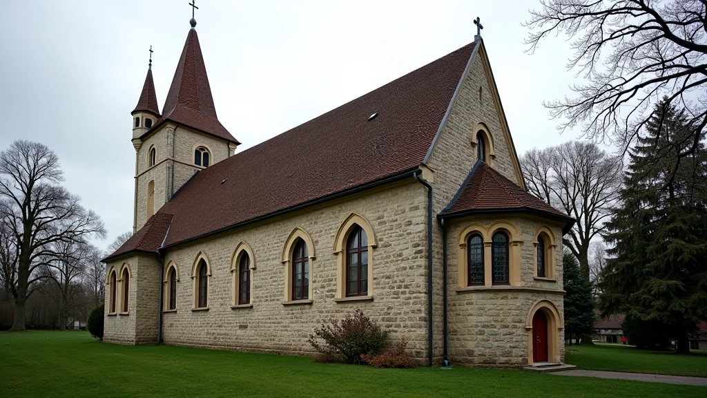 Senoji bažnyčia su kryžiumi, architektūra, dvasinė vieta